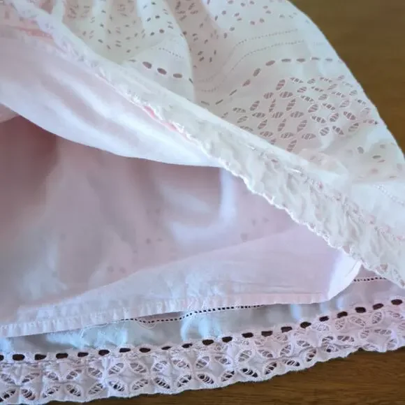 Girls pink eyelet lace tank dress Gap girls size 10 GUC - Picture 4 of 7